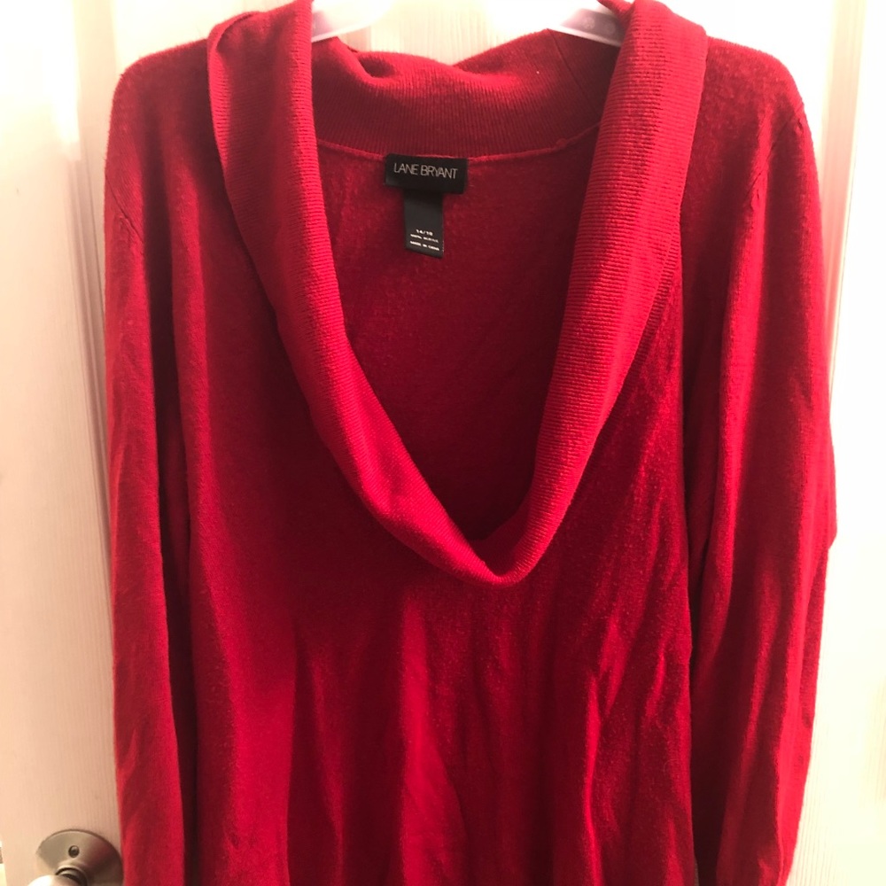 Red Sweater Size 14/16 Lane Bryant